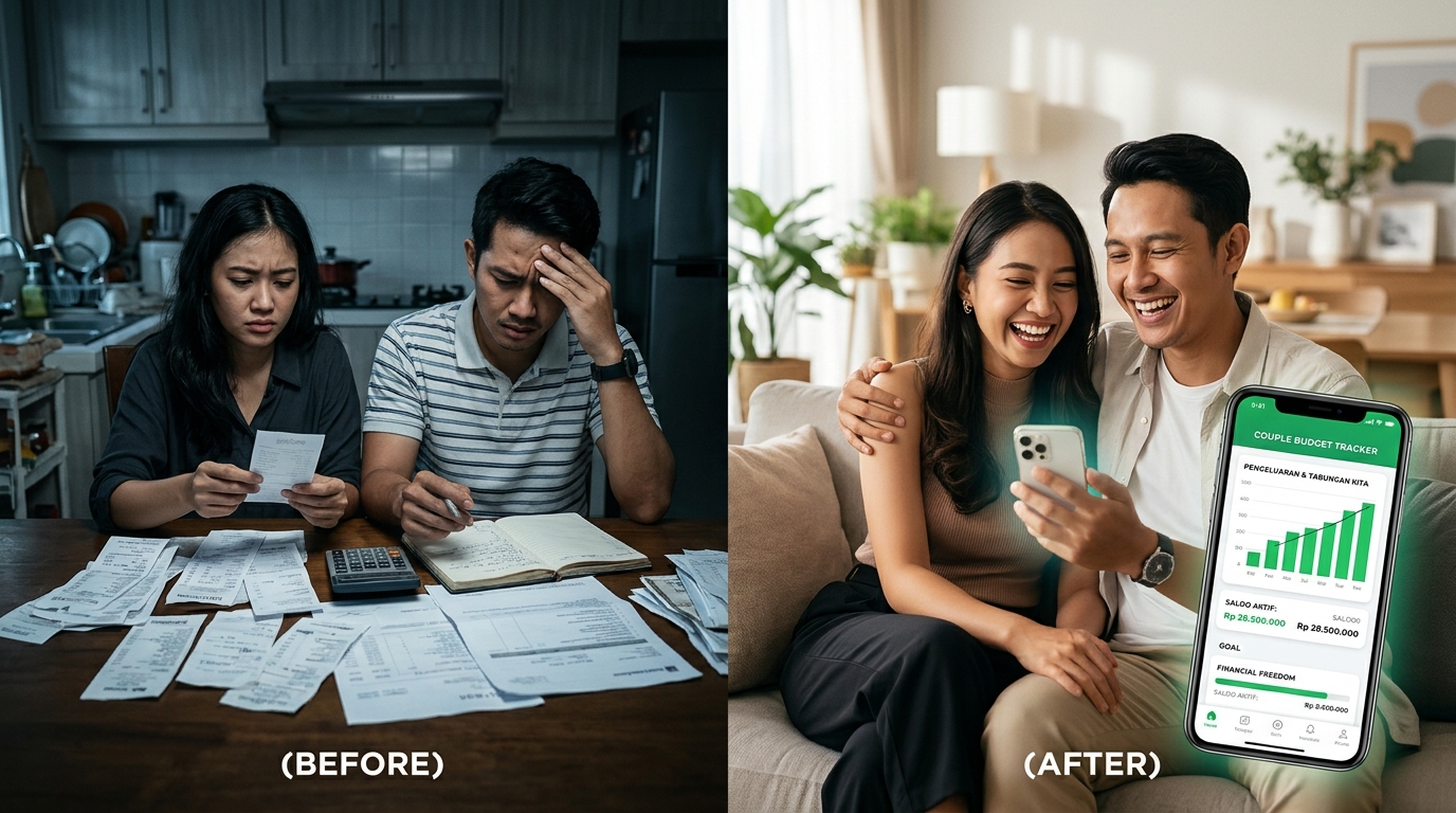 Simulasi Before vs After Raka dan Naya SakuBerdua